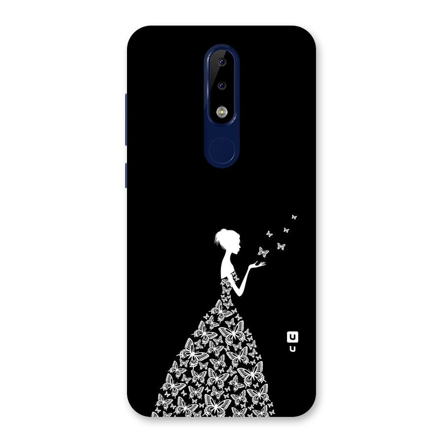 Butterfly Dress Back Case for Nokia 5.1 Plus