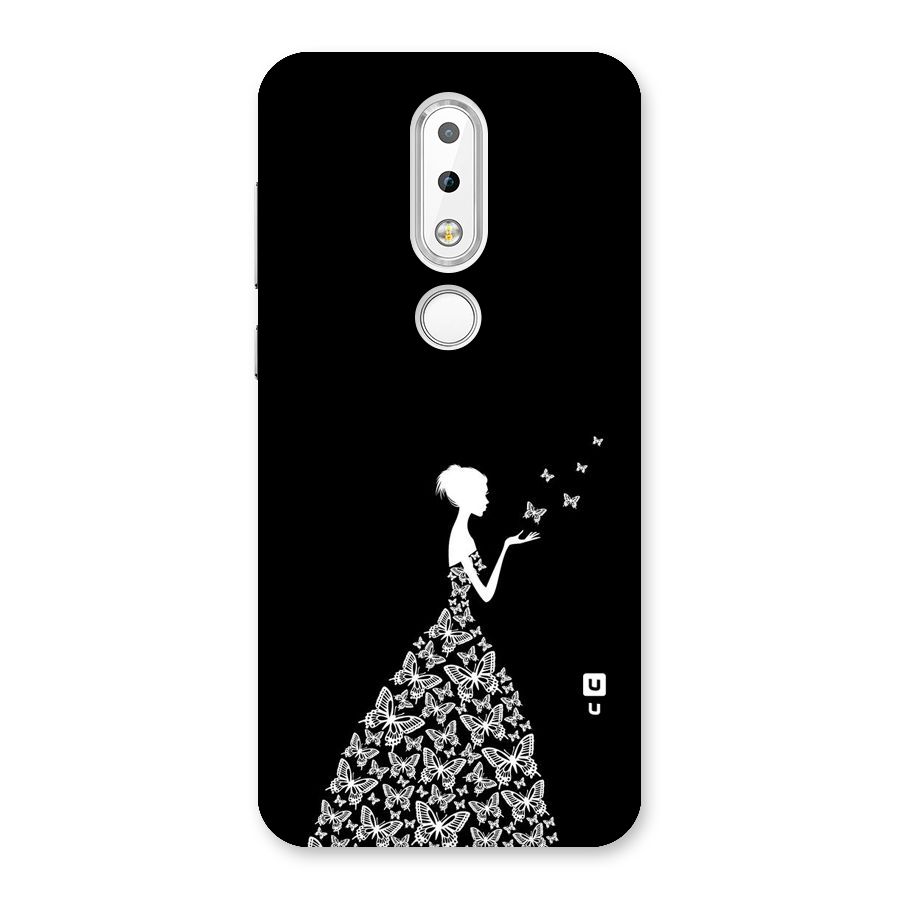 Butterfly Dress Back Case for Nokia 6.1 Plus