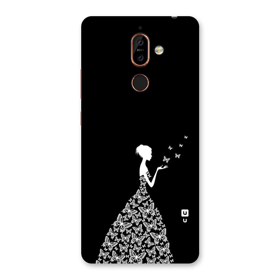 Butterfly Dress Back Case for Nokia 7 Plus