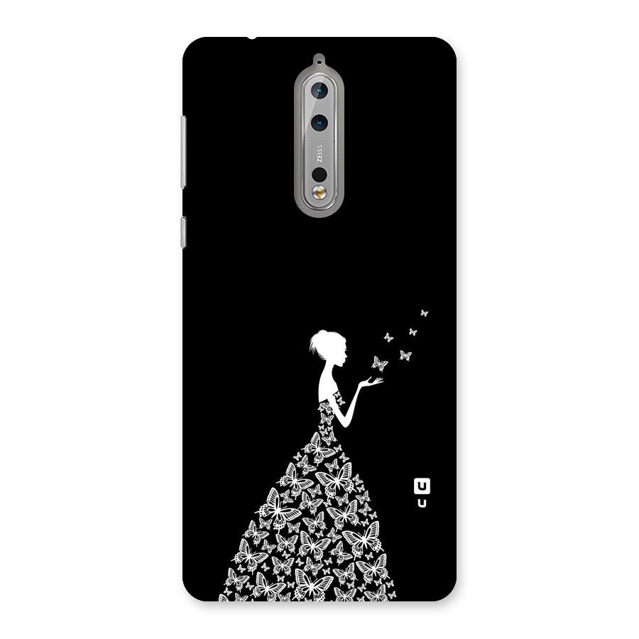Butterfly Dress Back Case for Nokia 8