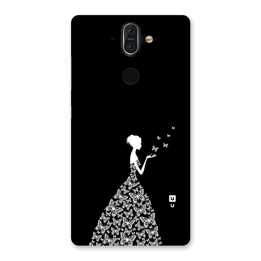 Butterfly Dress Back Case for Nokia 8 Sirocco