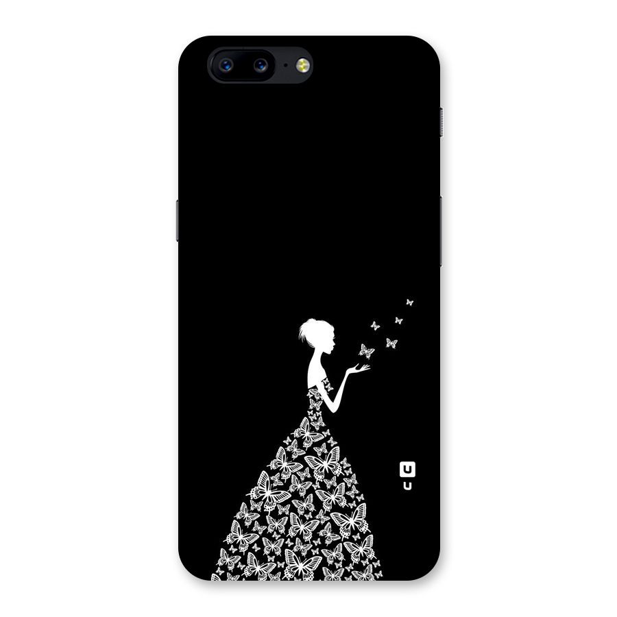 Butterfly Dress Back Case for OnePlus 5