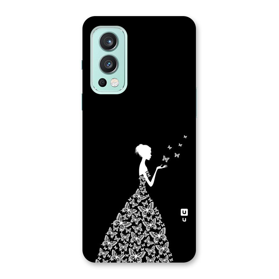 Butterfly Dress Back Case for OnePlus Nord 2 5G