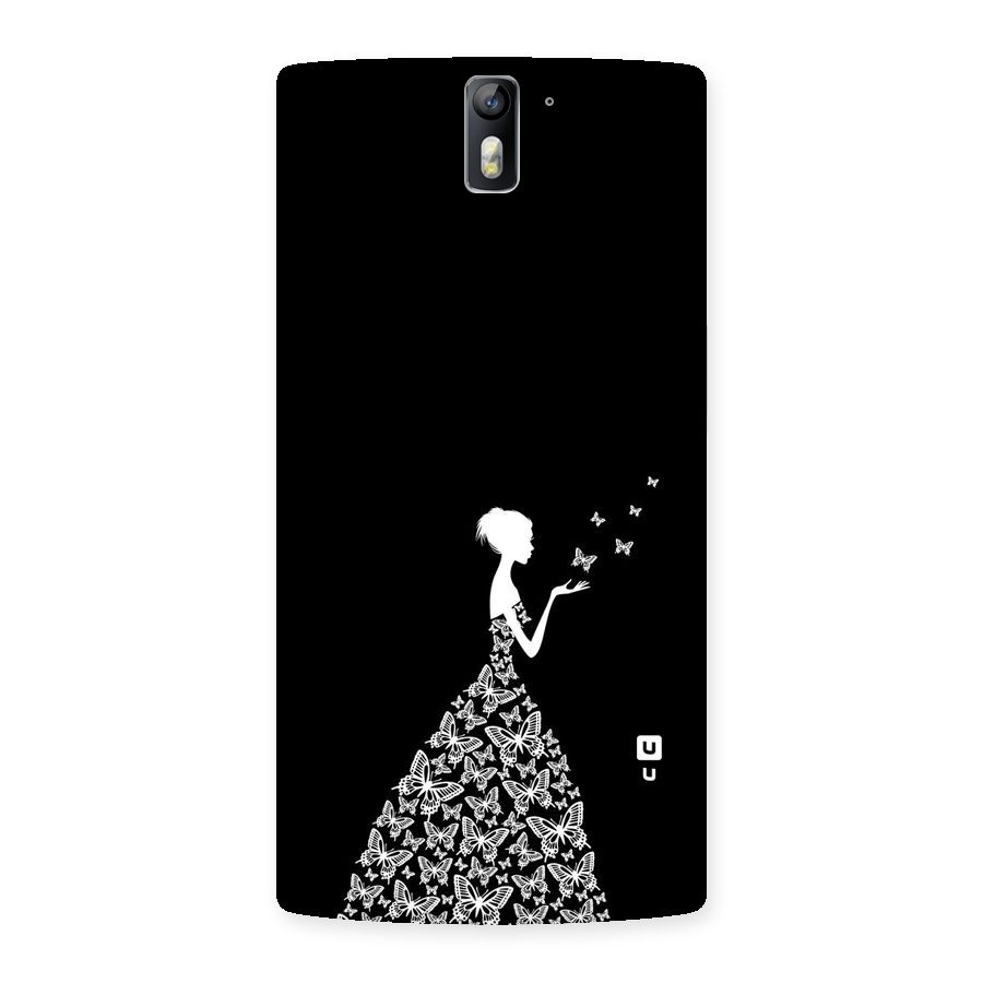 Butterfly Dress Back Case for One Plus One
