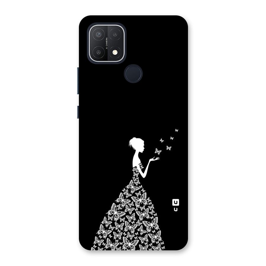 Butterfly Dress Back Case for Oppo A15s