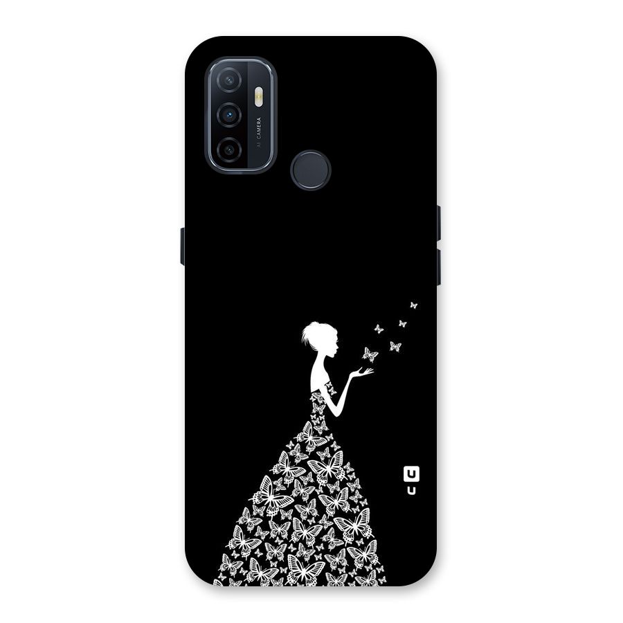 Butterfly Dress Back Case for Oppo A32