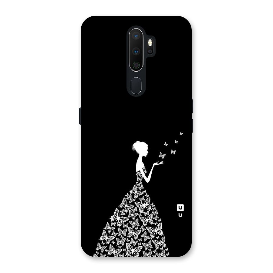 Butterfly Dress Back Case for Oppo A5 (2020)