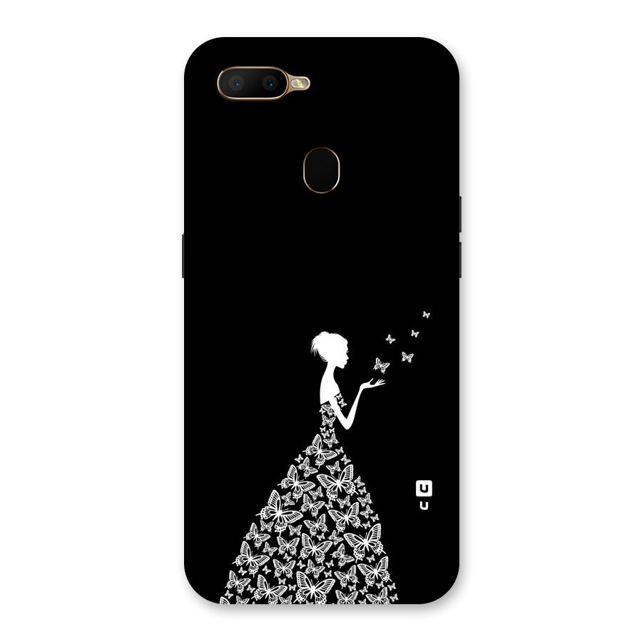 Butterfly Dress Back Case for Oppo A5s