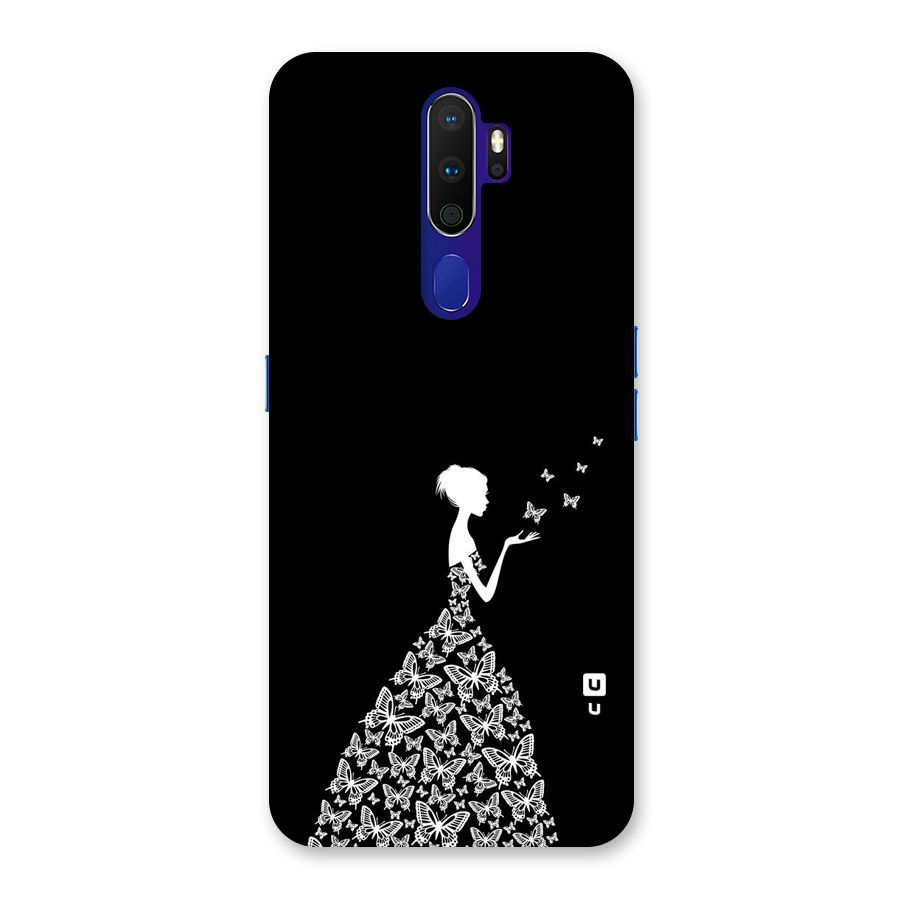 Butterfly Dress Back Case for Oppo A9 (2020)