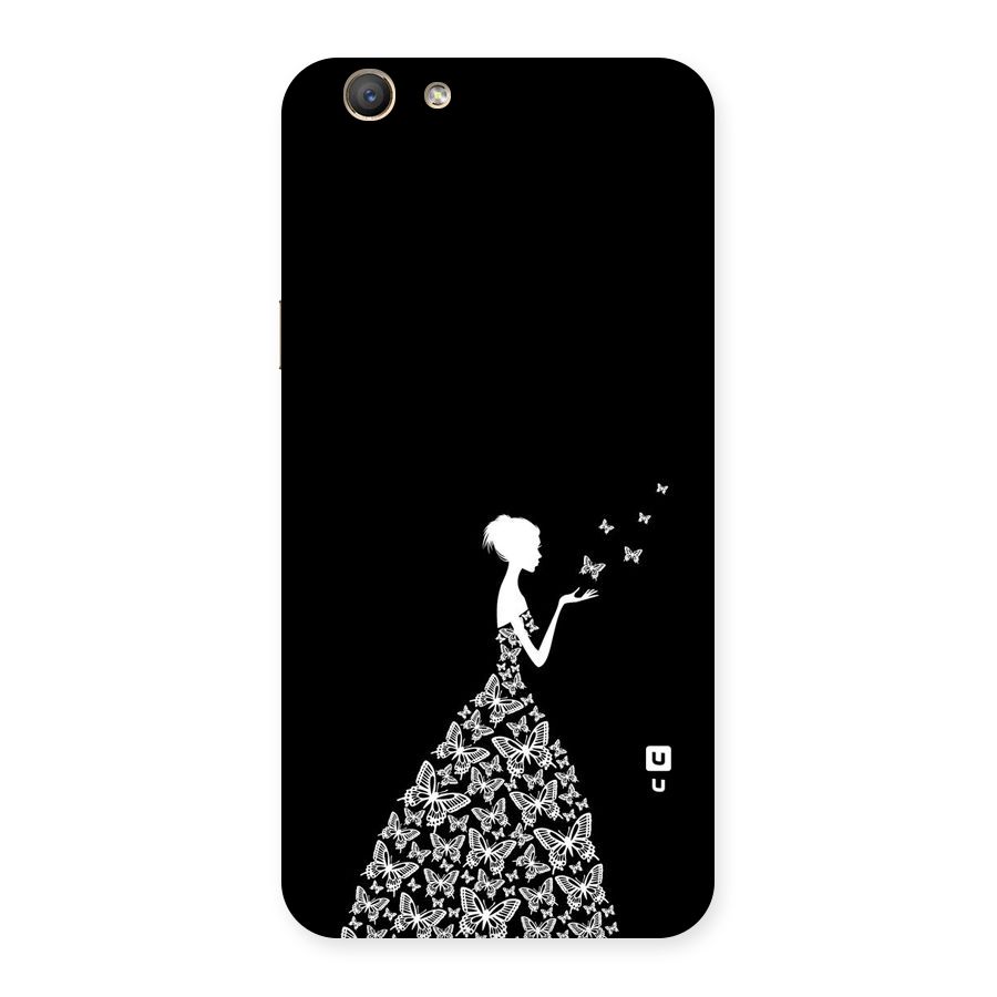 Butterfly Dress Back Case for Oppo F1s