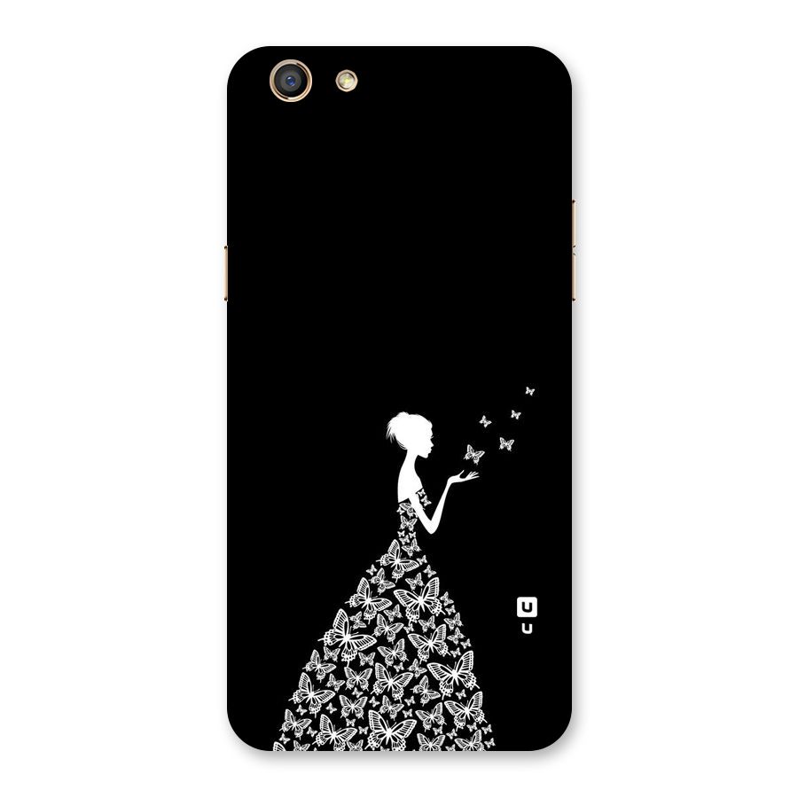 Butterfly Dress Back Case for Oppo F3