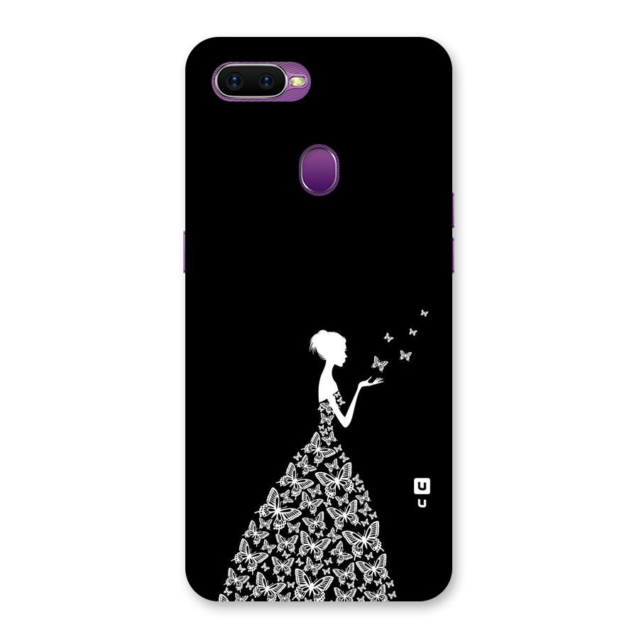 Butterfly Dress Back Case for Oppo F9