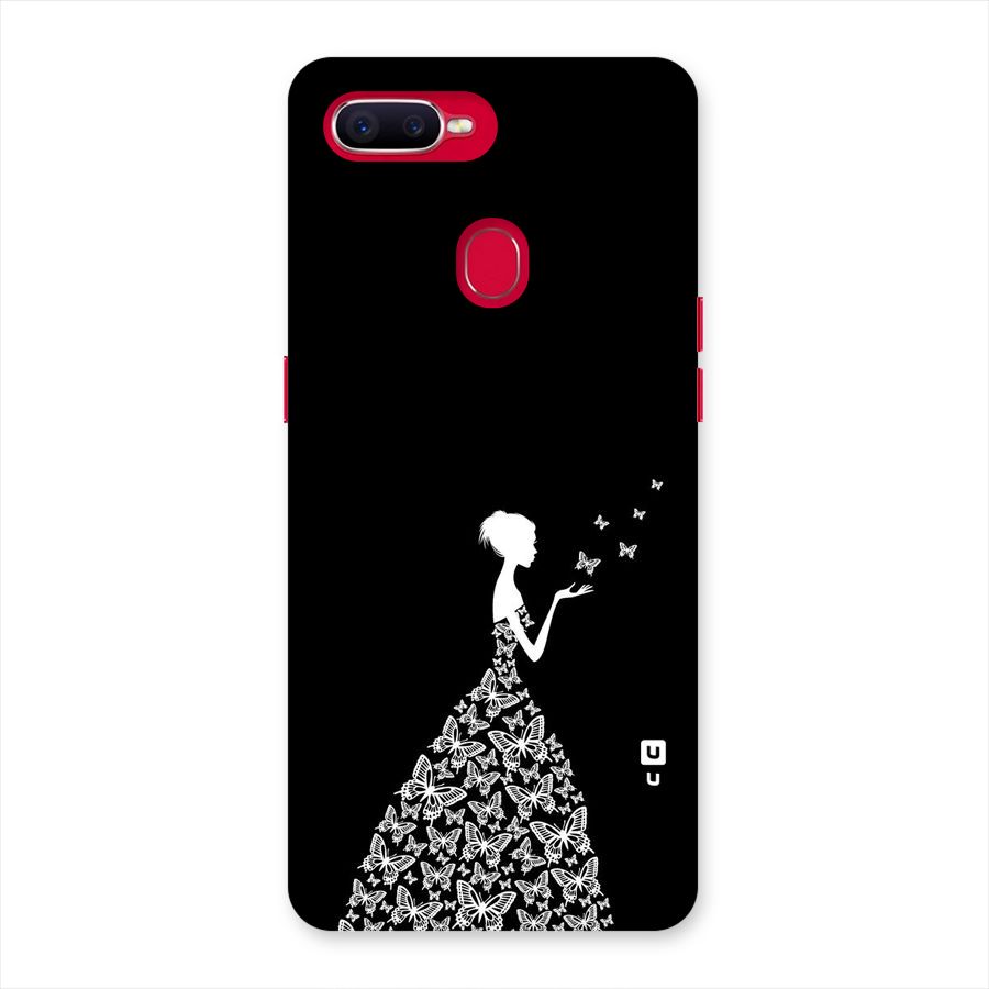 Butterfly Dress Back Case for Oppo F9 Pro