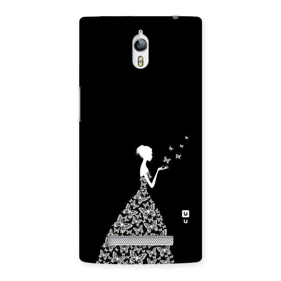 Butterfly Dress Back Case for Oppo Find 7