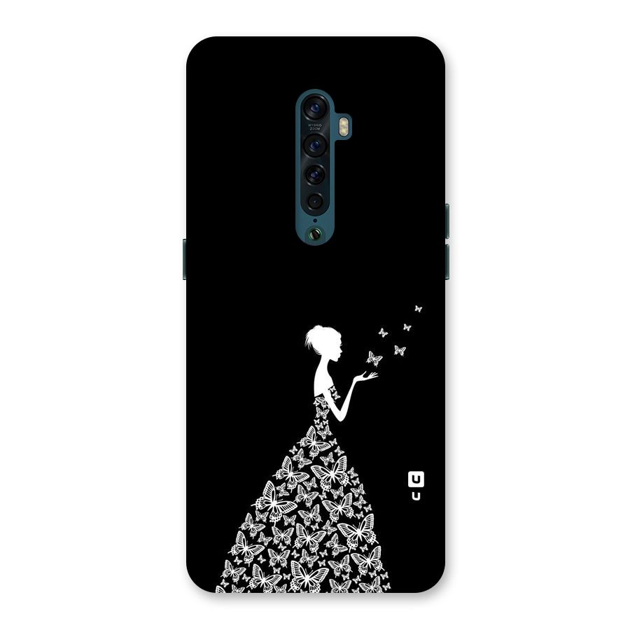Butterfly Dress Back Case for Oppo Reno2