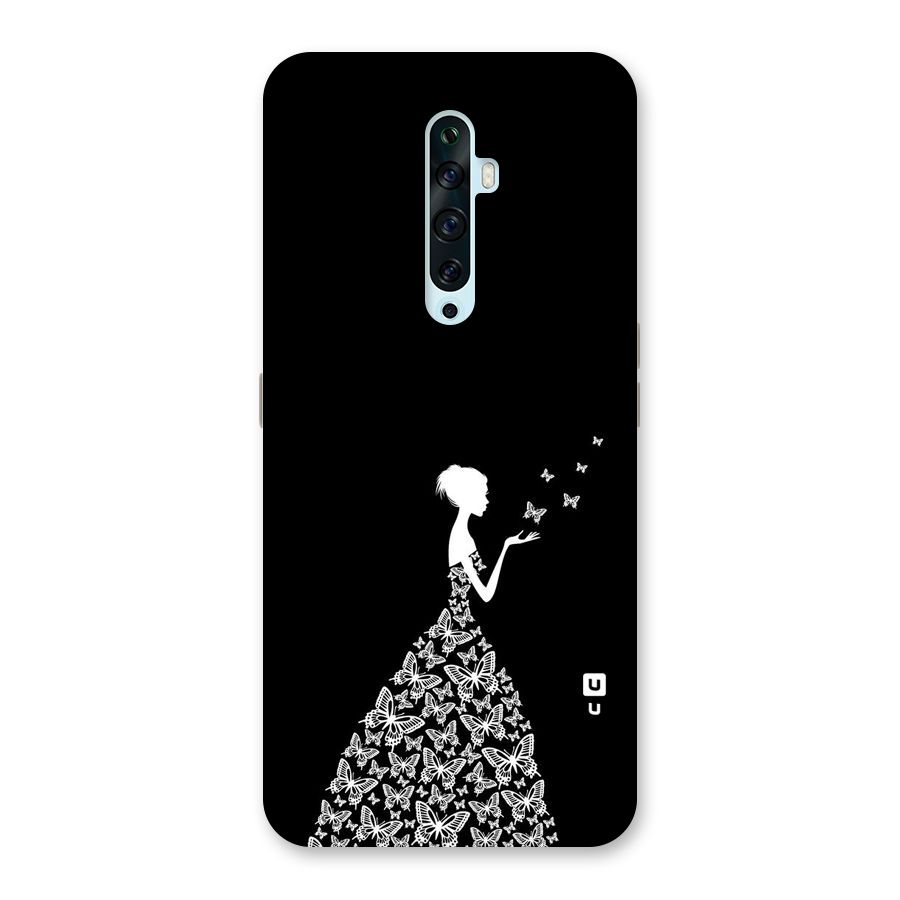 Butterfly Dress Back Case for Oppo Reno2 F