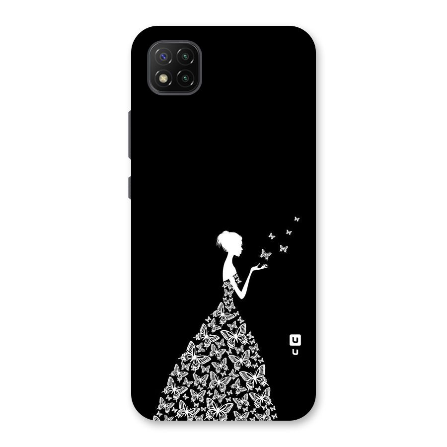 Butterfly Dress Back Case for Poco C3