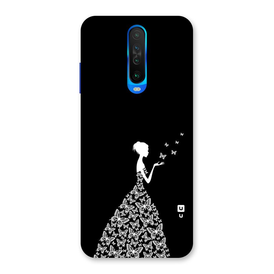 Butterfly Dress Back Case for Poco X2