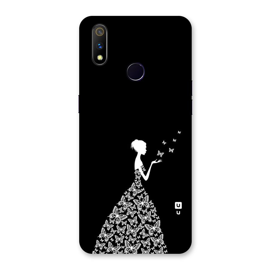 Butterfly Dress Back Case for Realme 3 Pro