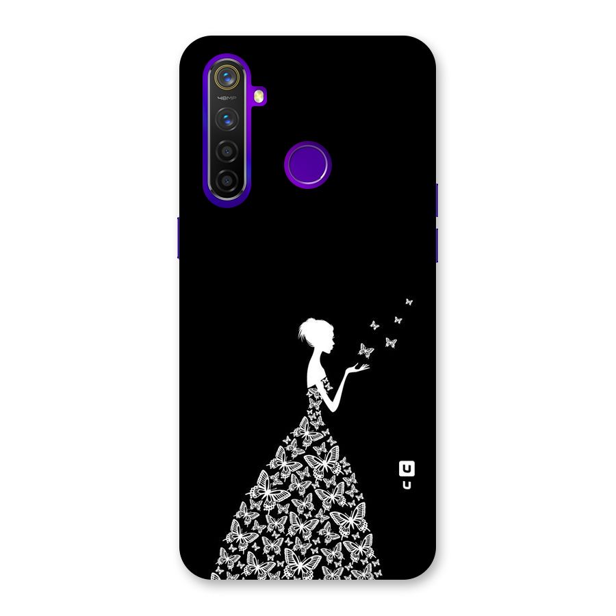 Butterfly Dress Back Case for Realme 5 Pro