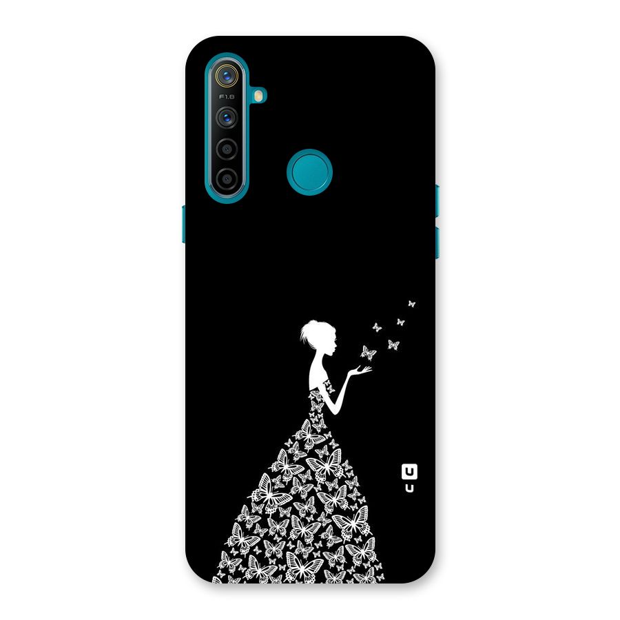 Butterfly Dress Back Case for Realme 5i