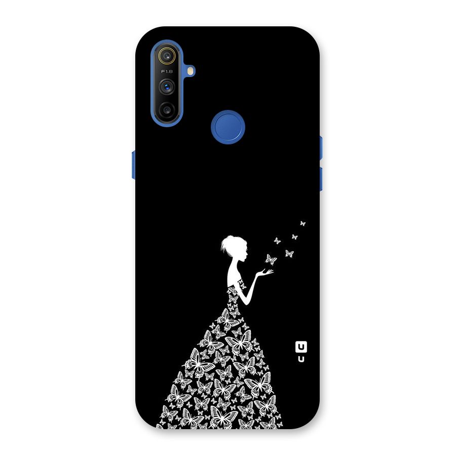 Butterfly Dress Back Case for Realme Narzo 10A