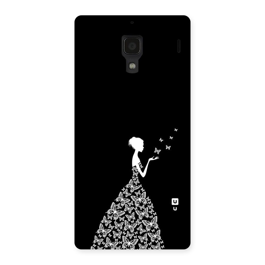 Butterfly Dress Back Case for Redmi 1S