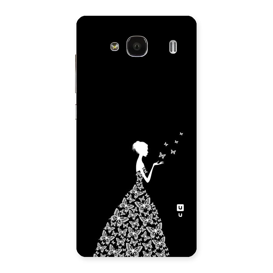Butterfly Dress Back Case for Redmi 2s