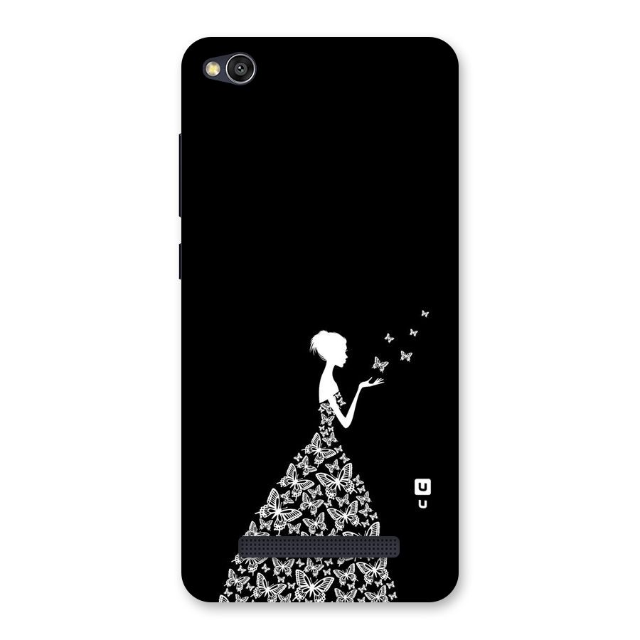 Butterfly Dress Back Case for Redmi 4A