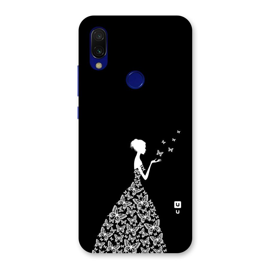Butterfly Dress Back Case for Redmi 7
