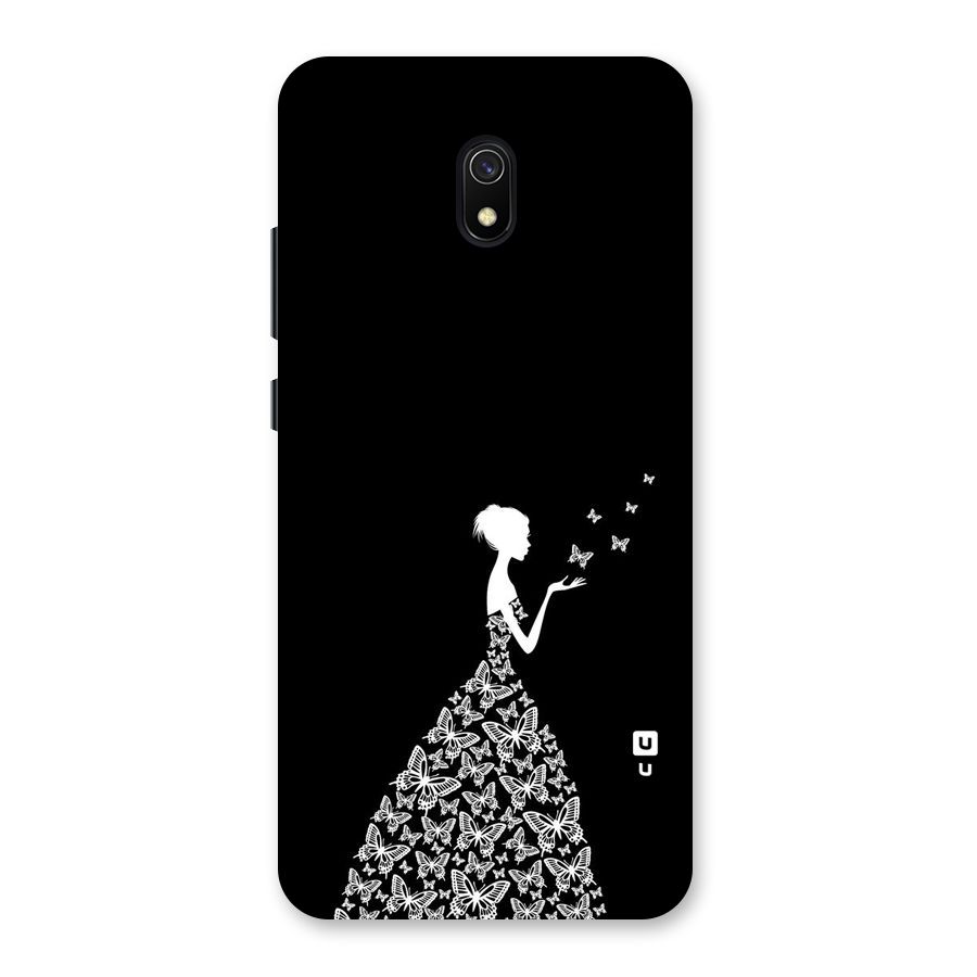 Butterfly Dress Back Case for Redmi 8A