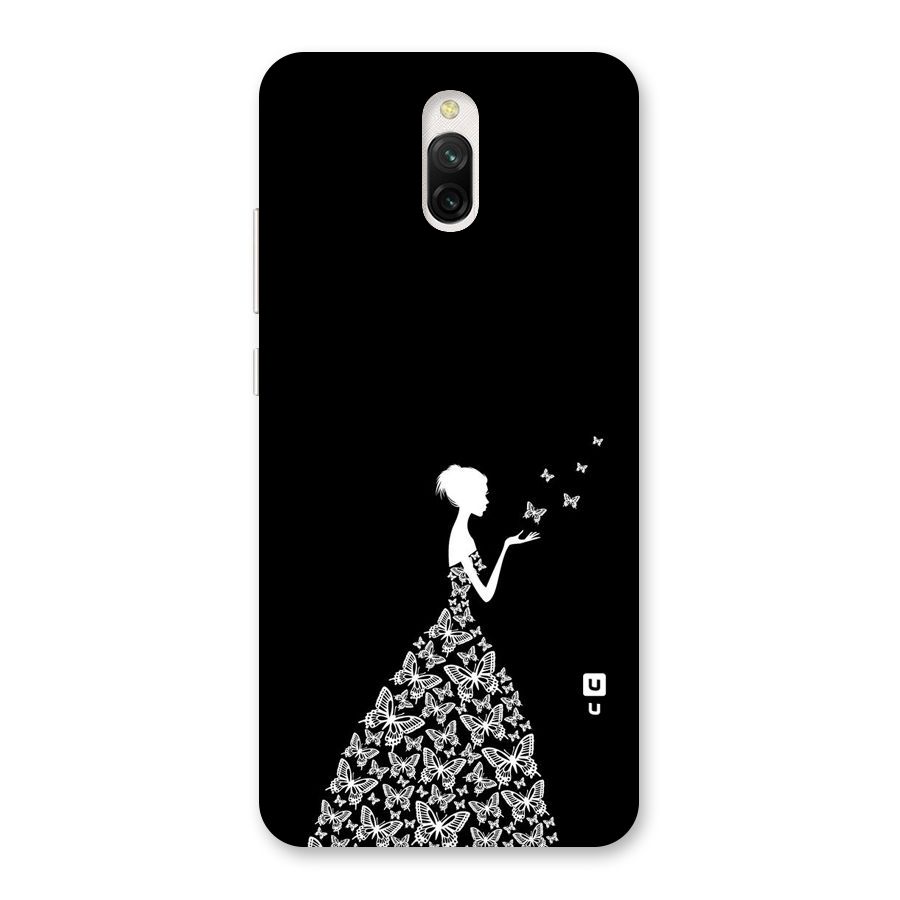Butterfly Dress Back Case for Redmi 8A Dual