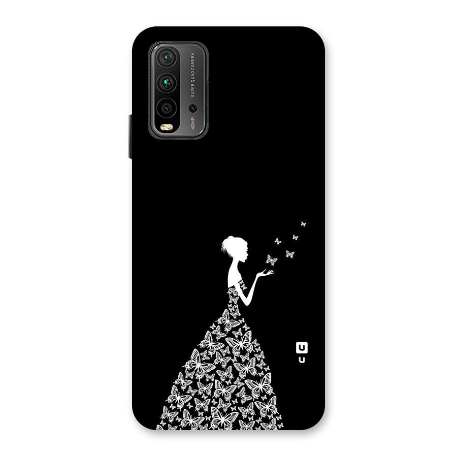 Butterfly Dress Back Case for Redmi 9 Power