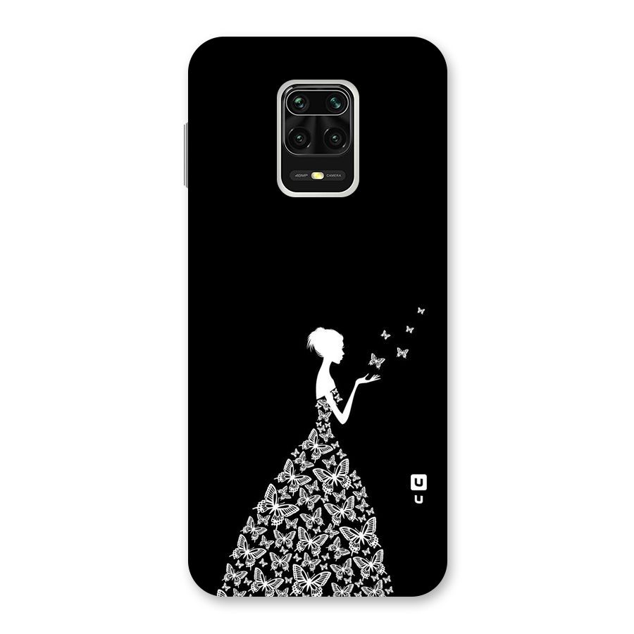 Butterfly Dress Back Case for Redmi Note 9 Pro Max