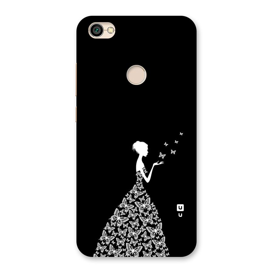 Butterfly Dress Back Case for Redmi Y1 2017