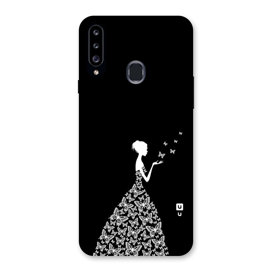 Butterfly Dress Back Case for Samsung Galaxy A20s