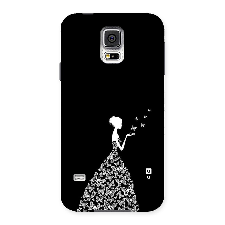 Butterfly Dress Back Case for Samsung Galaxy S5