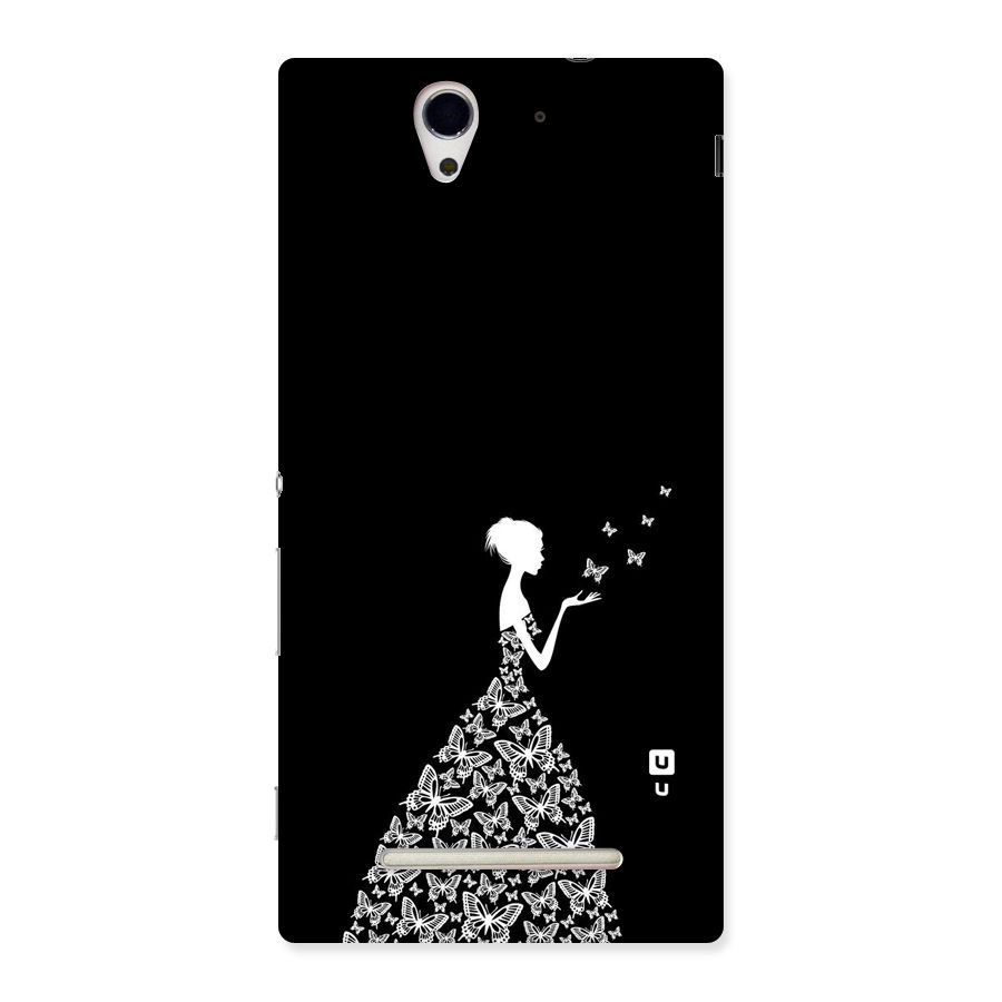 Butterfly Dress Back Case for Sony Xperia C3