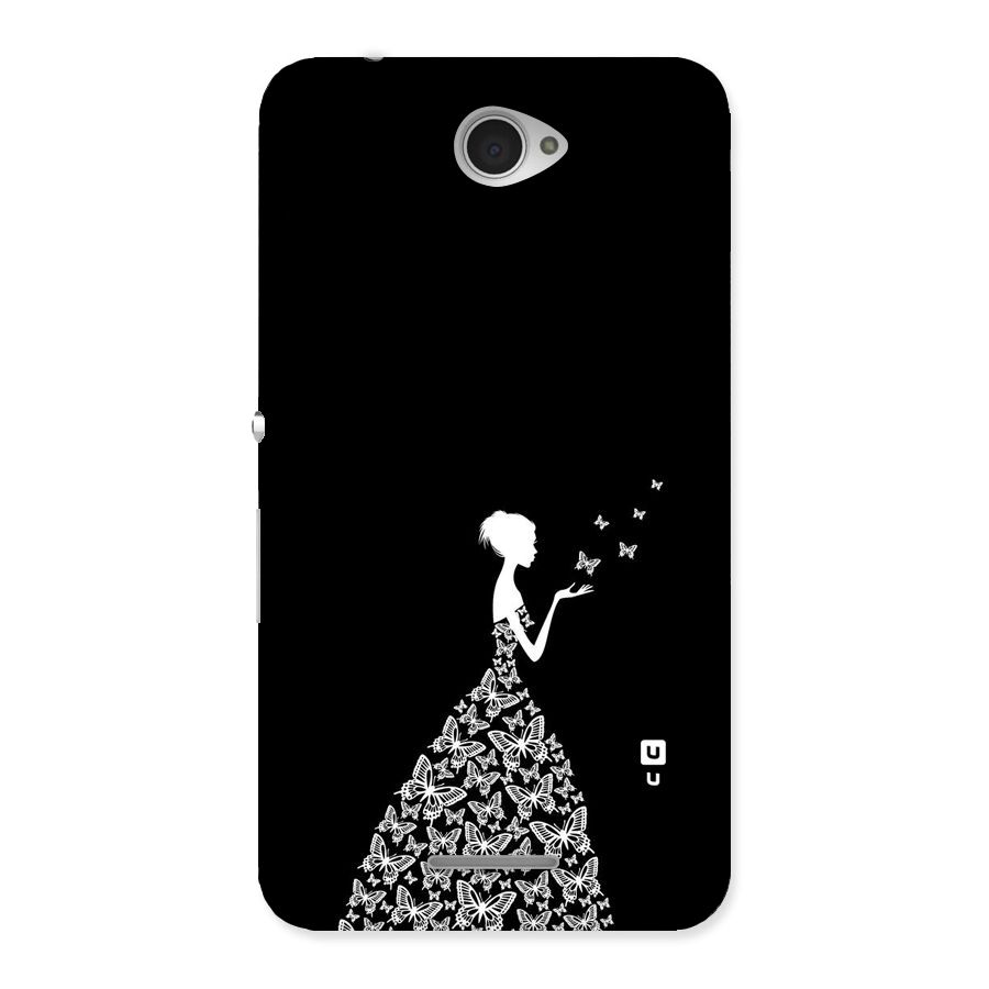 Butterfly Dress Back Case for Sony Xperia E4