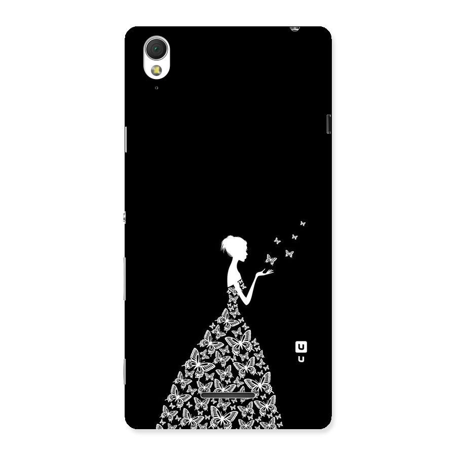 Butterfly Dress Back Case for Sony Xperia T3