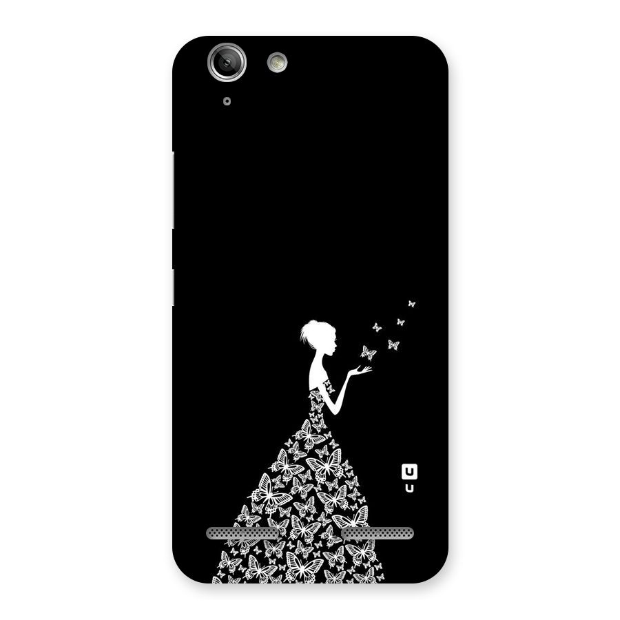 Butterfly Dress Back Case for Vibe K5 Plus