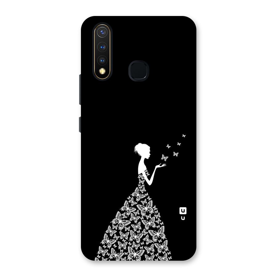 Butterfly Dress Back Case for Vivo U20