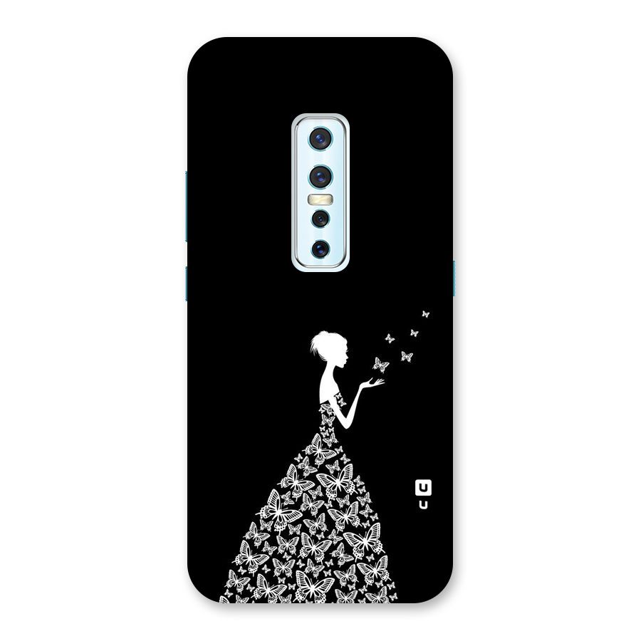Butterfly Dress Back Case for Vivo V17 Pro