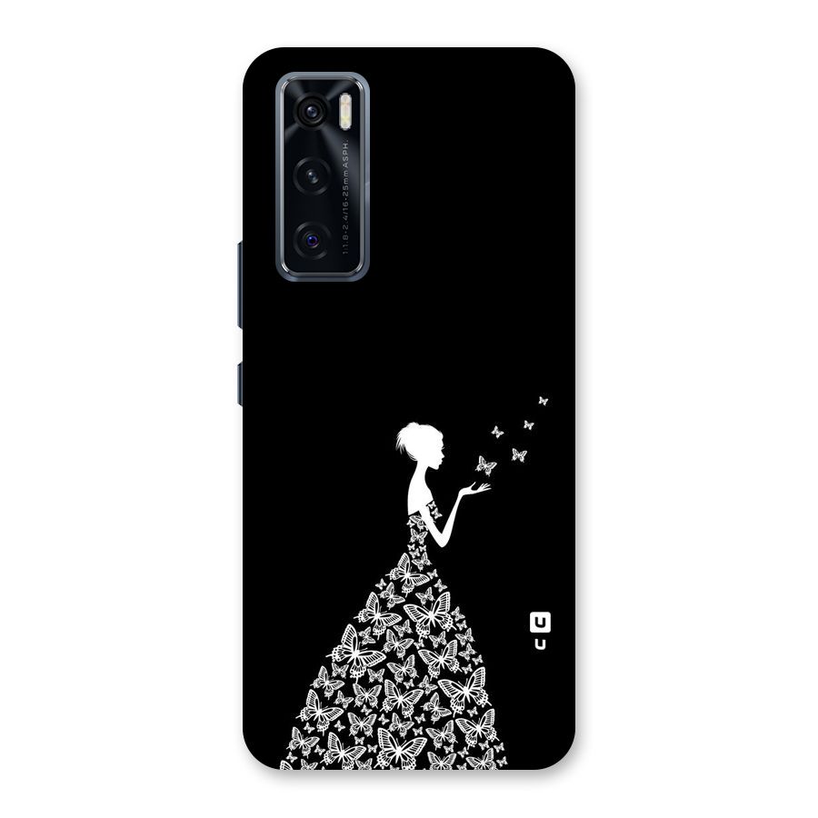 Butterfly Dress Back Case for Vivo V20 SE