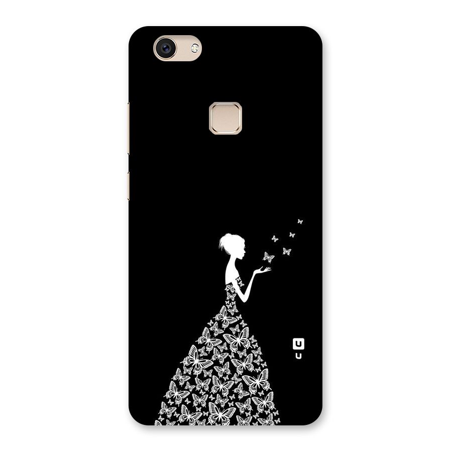 Butterfly Dress Back Case for Vivo V7