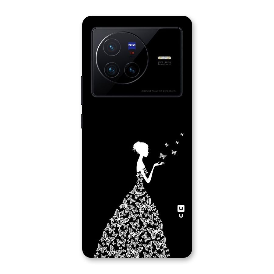 Butterfly Dress Back Case for Vivo X80