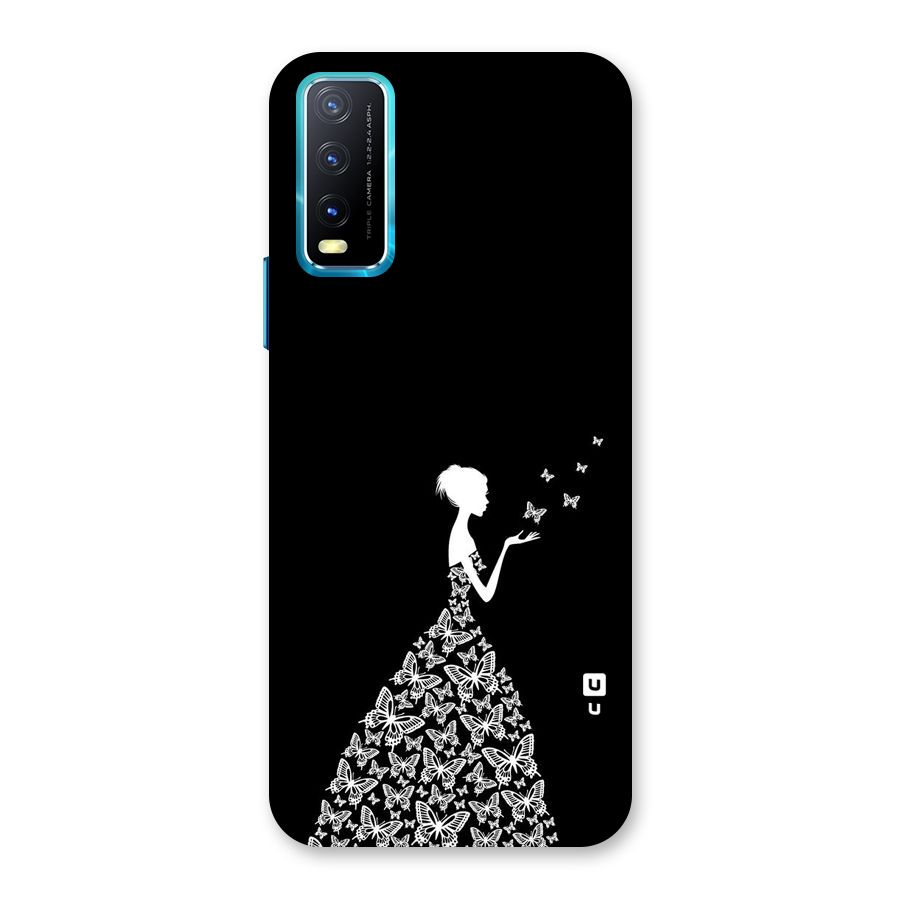 Butterfly Dress Back Case for Vivo Y20