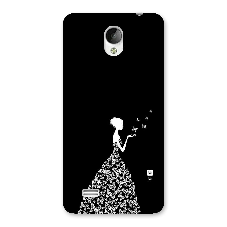 Butterfly Dress Back Case for Vivo Y21