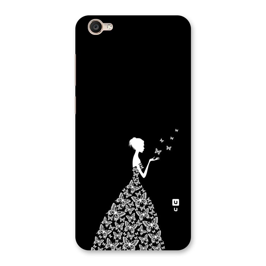 Butterfly Dress Back Case for Vivo Y55L