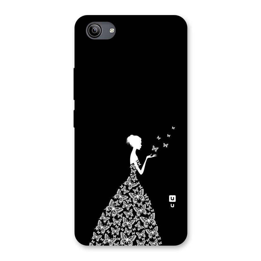 Butterfly Dress Back Case for Vivo Y81i